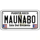 Maunabo Puerto Rico Metal Novelty License Plate 6" x 3" (BP)