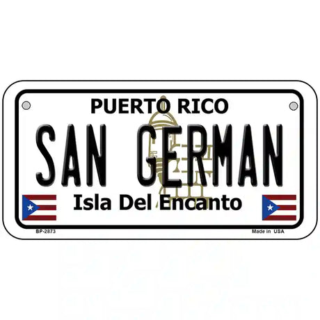 San German Puerto Rico Metal Novelty License Plate 6" x 3" (BP)