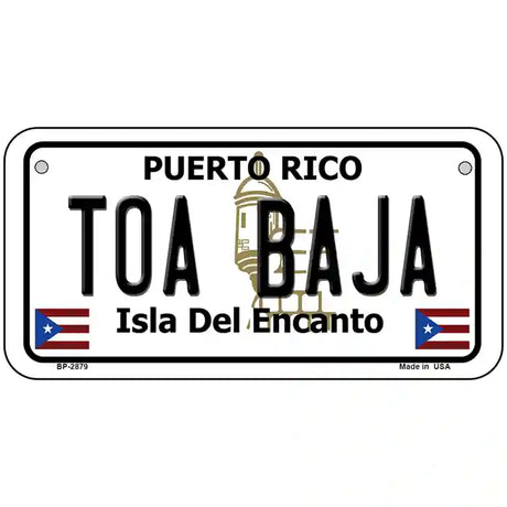 Toa Baja Puerto Rico Metal Novelty License Plate 6" x 3" (BP)