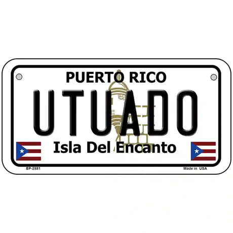 Utuado Puerto Rico Metal Novelty License Plate 6" x 3" (BP)