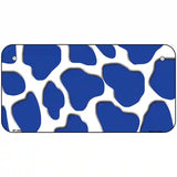 Blue White Giraffe Metal Novelty License Plate 6" x 3" (BP)