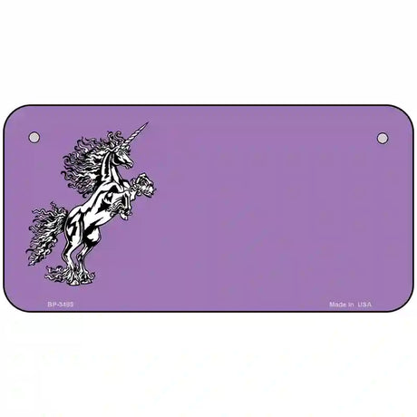 Unicorn Offset Metal Novelty License Plate 6" x 3" (BP)