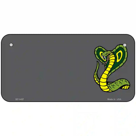 Cobra Offset Metal Novelty License Plate 6" x 3" (BP)