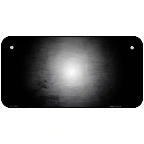 Black White Fade Scratched License Plate Metal Novelty 6" x 3" (BP)