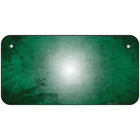 Green White Fade Scratched License Plate Metal Novelty 6" x 3" (BP)