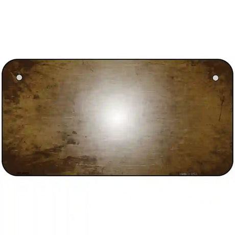 Brown White Fade Scratched License Plate Metal Novelty 6" x 3" (BP)