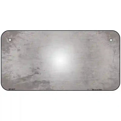 Gray White Fade Scratched License Plate Metal Novelty 6" x 3" (BP)