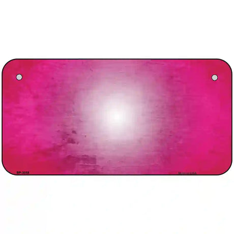 Pink White Fade Scratched License Plate Metal Novelty 6" x 3" (BP)