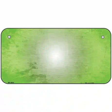 Lt Green White Fade Scratched License Plate Metal Novelty 6" x 3" (BP)