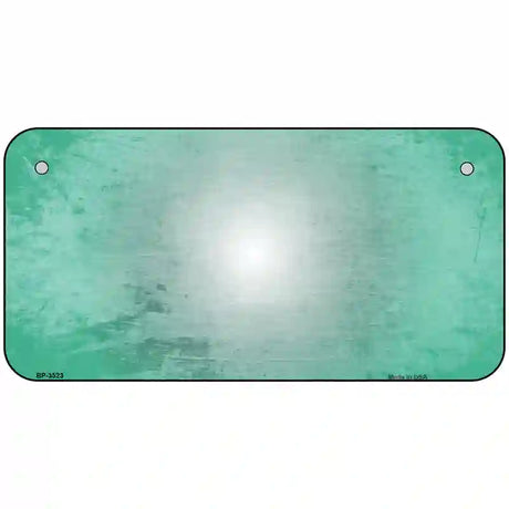 Mint White Fade Scratched License Plate Metal Novelty 6" x 3" (BP)