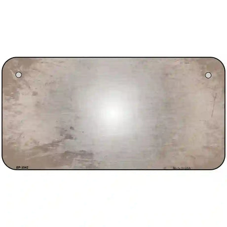 Tan White Fade Scratched License Plate Metal Novelty 6" x 3" (BP)