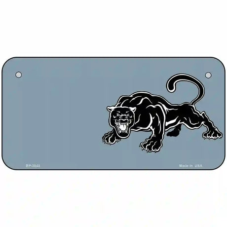 Black Panther Offset Metal Novelty License Plate 6" x 3" (BP)