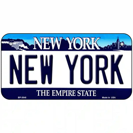 New York State Novelty Metal License Plate 6" x 3" (BP)