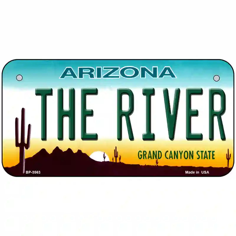 The River Arizona Novelty Metal License Plate 6" x 3" (BP)