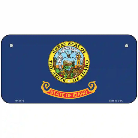 Idaho State Flag Metal Novelty License Plate 6" x 3" (BP)