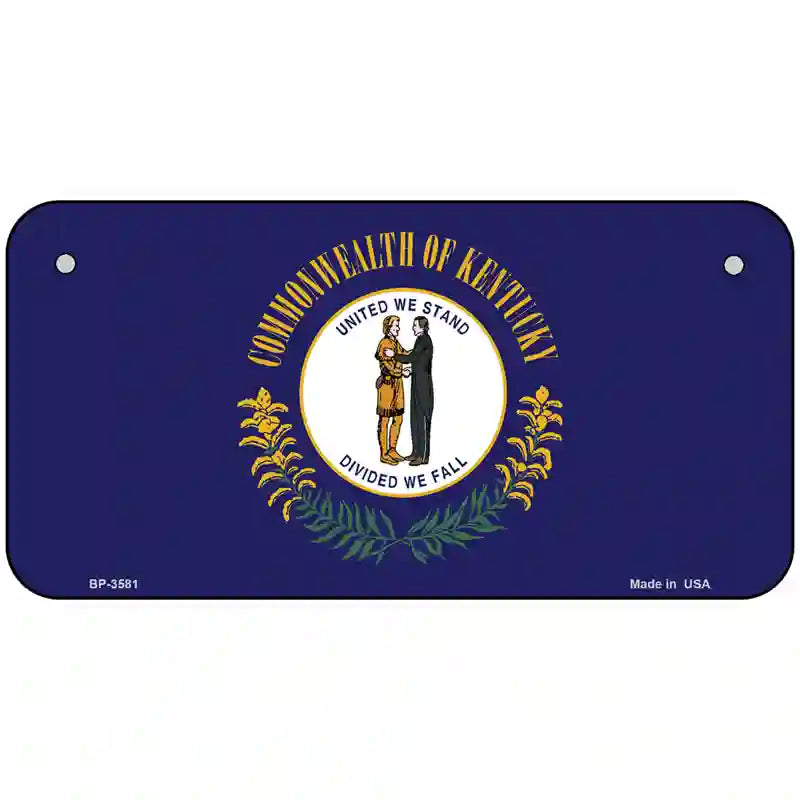 Kentucky State Flag Metal Novelty License Plate 6" x 3" (BP)