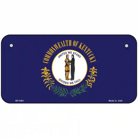 Kentucky State Flag Metal Novelty License Plate 6" x 3" (BP)