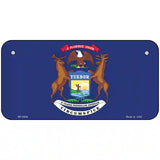 Michigan State Flag Metal Novelty License Plate 6" x 3" (BP)