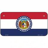 Missouri State Flag Metal Novelty License Plate 6" x 3" (BP)