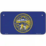 Nebraska State Flag Metal Novelty License Plate 6" x 3" (BP)