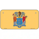 New Jersey State Flag Metal Novelty License Plate 6" x 3" (BP)