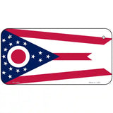 Ohio State Flag Metal Novelty License Plate 6" x 3" (BP)