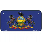 Pennsylvania State Flag Metal Novelty License Plate 6" x 3" (BP)