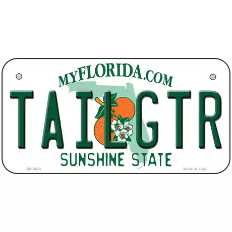 Tailgtr Florida Novelty Metal License Plate 6" x 3" (BP)