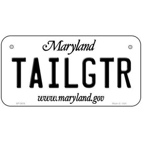 Tailgtr Maryland Novelty Metal License Plate 6" x 3" (BP)