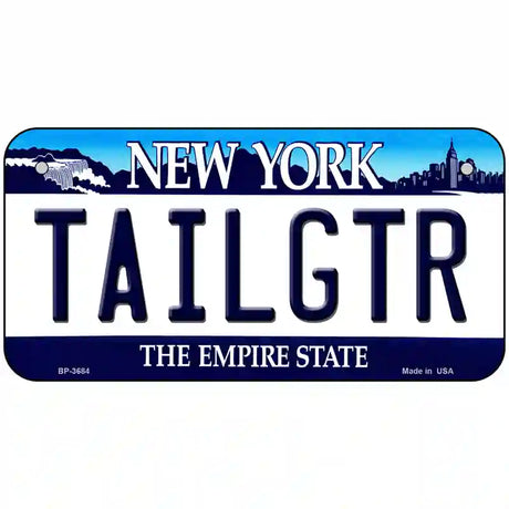 Tailgtr New York Novelty Metal License Plate 6" x 3" (BP)