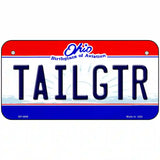 Tailgtr Ohio State Novelty Metal License Plate 6" x 3" (BP)