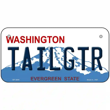 Tailgtr Washington Novelty Metal License Plate 6" x 3" (BP)