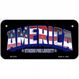 America Metal Novelty License Plate 6" x 3" (BP)