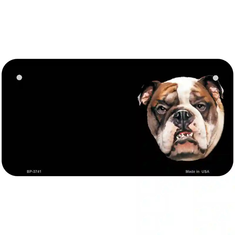 Bull Dog Offset Metal Novelty License Plate 6" x 3" (BP)