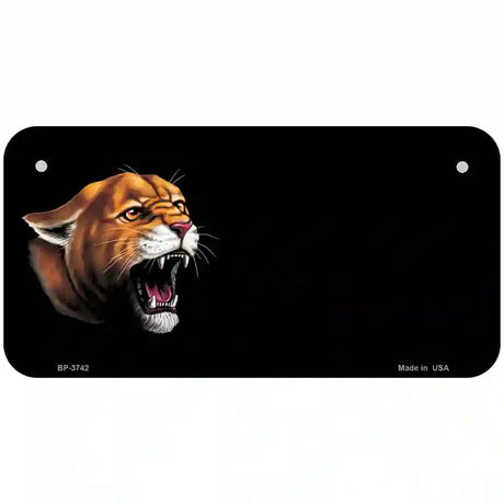 Cougar Offset Metal Novelty License Plate 6" x 3" (BP)