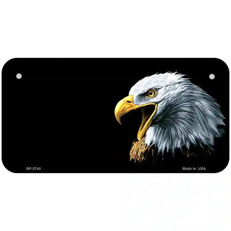 Bald Eagle Offset Metal Novelty License Plate 6" x 3" (BP)