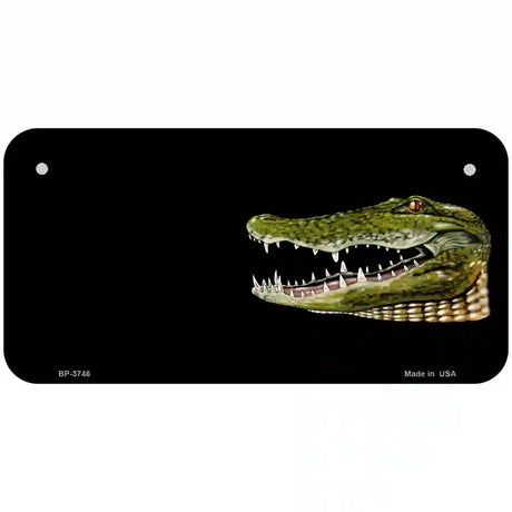 Gator Offset Metal Novelty License Plate 6" x 3" (BP)