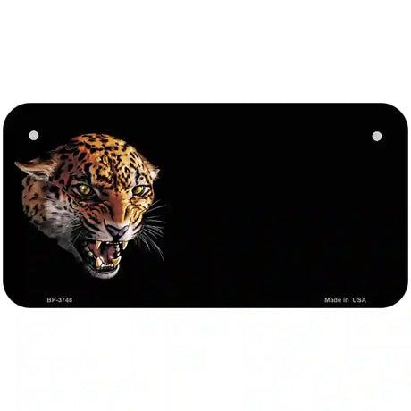 Jaguar Offset Metal Novelty License Plate 6" x 3" (BP)