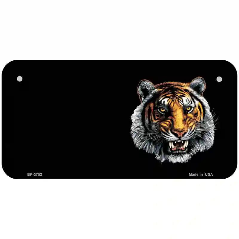 Tiger Offset Metal Novelty License Plate 6" x 3" (BP)
