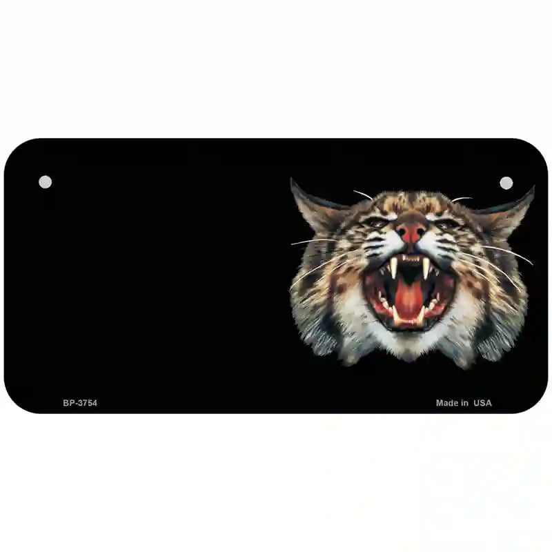 Wildcat Offset Metal Novelty License Plate 6" x 3" (BP)