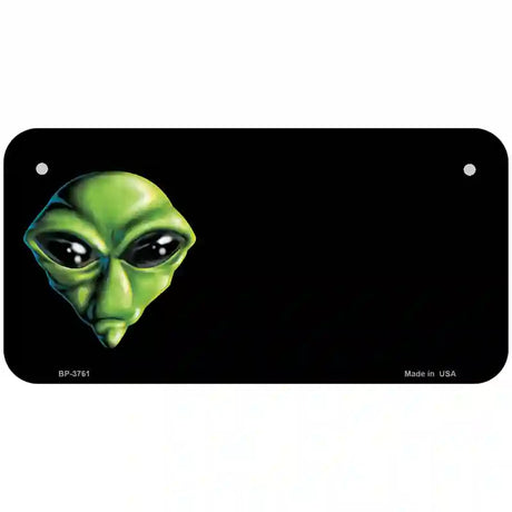 Alien Offset Metal Novelty License Plate 6" x 3" (BP)