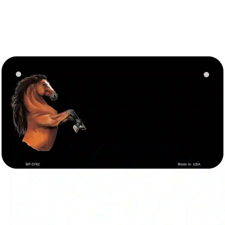 Horse Offset Metal Novelty License Plate 6" x 3" (BP)