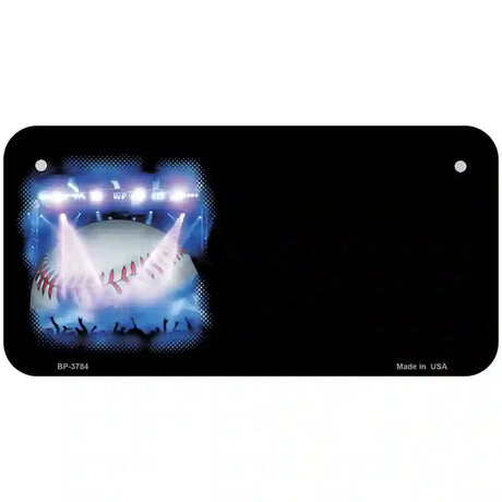 Baseball Game Offset Metal Novelty License Plate 6" x 3" (BP)