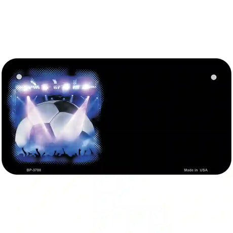 Soccer Game Offset Metal Novelty License Plate 6" x 3" (BP)