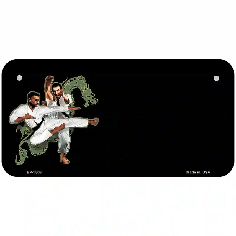 Karate Offset Metal Novelty License Plate 6" x 3" (BP)