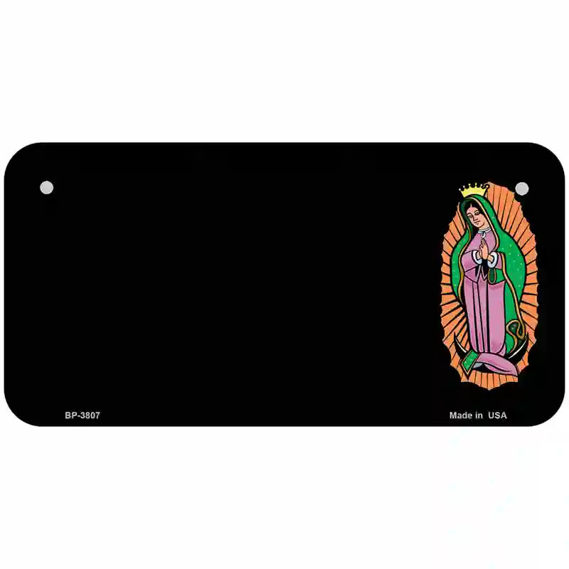 Virgin Mary Offset Metal Novelty License Plate 6" x 3" (BP)