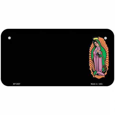 Virgin Mary Offset Metal Novelty License Plate 6" x 3" (BP)