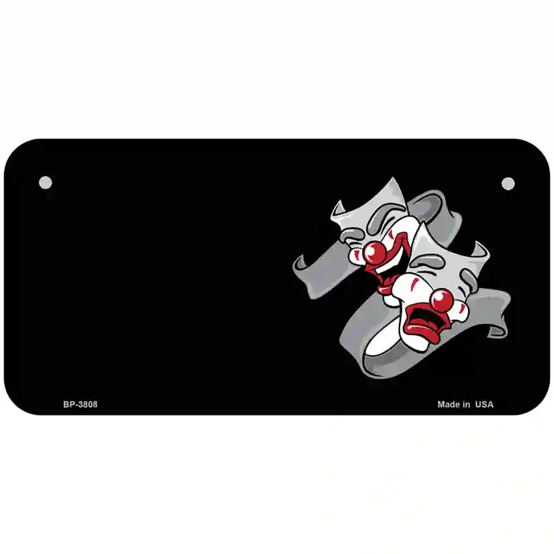 Theater Drama Offset Metal Novelty License Plate 6" x 3" (BP)