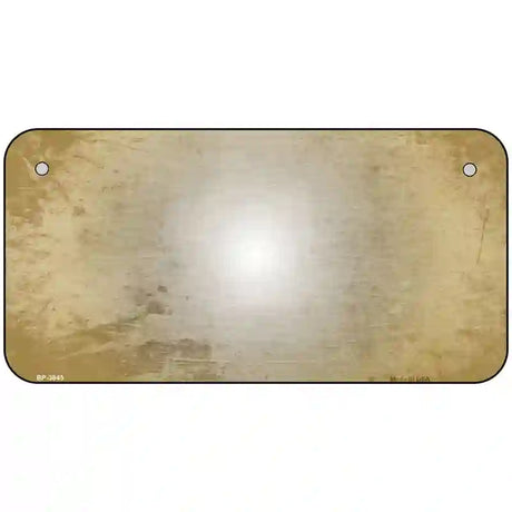 Gold White Fade Scratched License Plate Metal Novelty 6" x 3" (BP)