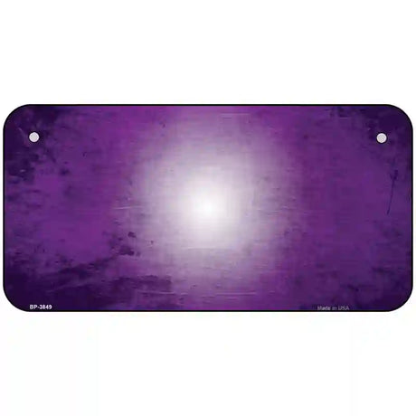 Purple White Fade Scratched License Plate Metal Novelty 6" x 3" (BP)